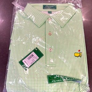 Peter Millar Masters Tech Golf Shirt brand new in wrapper